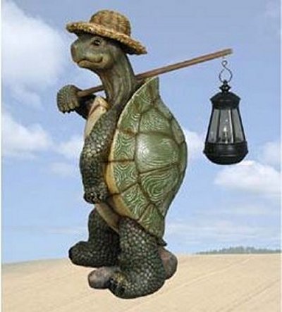 TRD26101 Country Roads Turtle with Solar Lantern